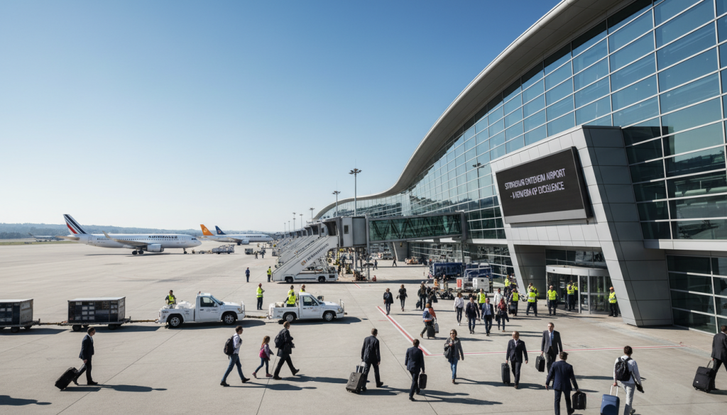 l'aéroport de strasbourg-entzheim atteint de nouveaux sommets en surpassant ses performances de 2019, rejoignant ainsi l'élite des aéroports en france avec une croissance remarquable et un service amélioré.