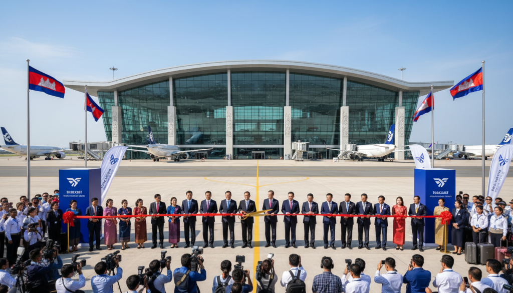 découvrez l'inauguration officielle de l'aéroport international techo au cambodge, un nouveau hub aérien stratégique qui renforce la connectivité régionale et mondiale.