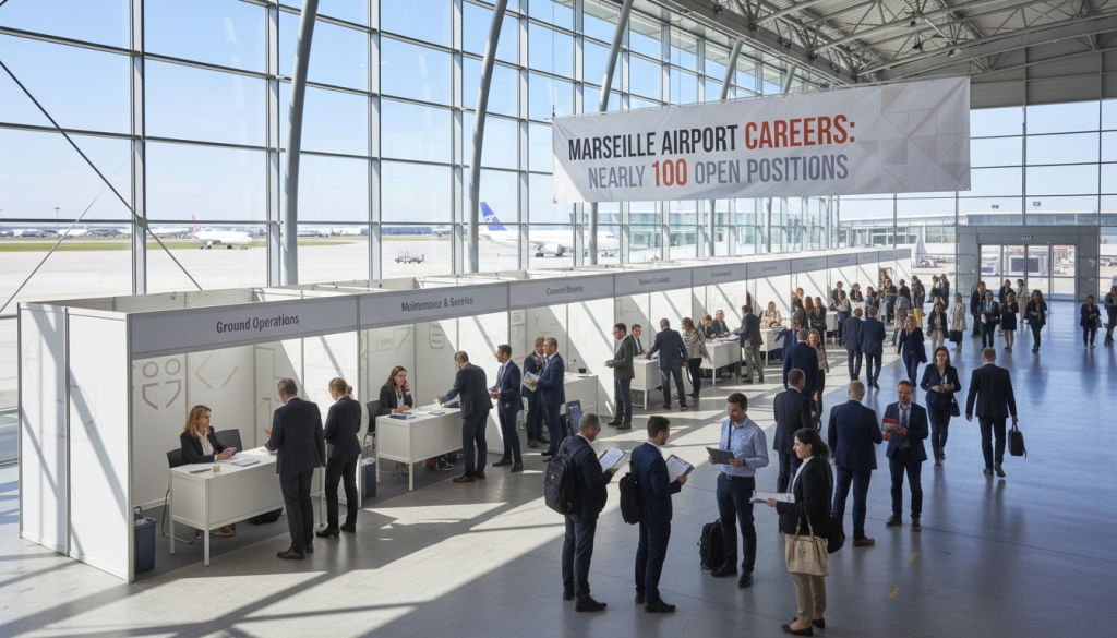 découvrez une opportunité unique à l’aéroport de marseille avec près de 100 postes à pourvoir lors d’un recrutement exceptionnel. rejoignez une équipe dynamique et préparez votre avenir dès maintenant.