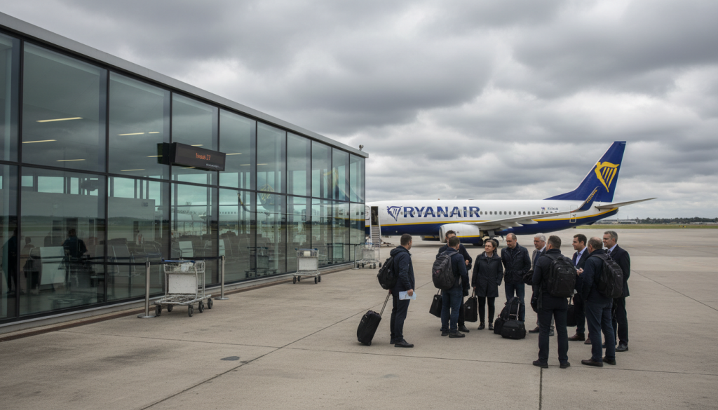 ryanair cesse ses vols à l'aéroport clermont-ferrand auvergne à partir du 27 mars, impactant fortement la plateforme régionale et les voyageurs locaux.