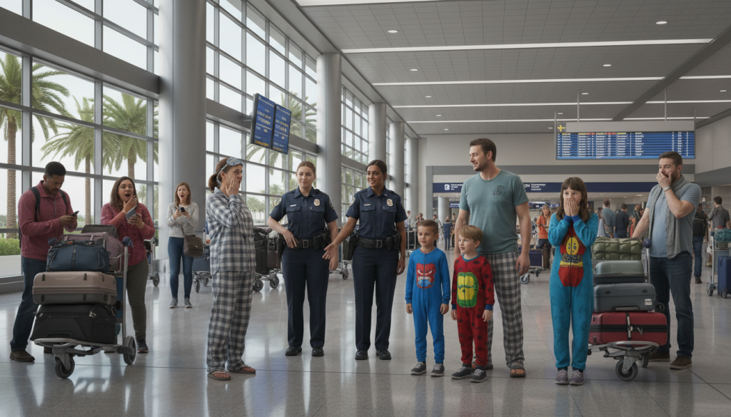 À Tampa, la drôle d&rsquo;interdiction qui bannit les pyjamas des aéroports de Floride