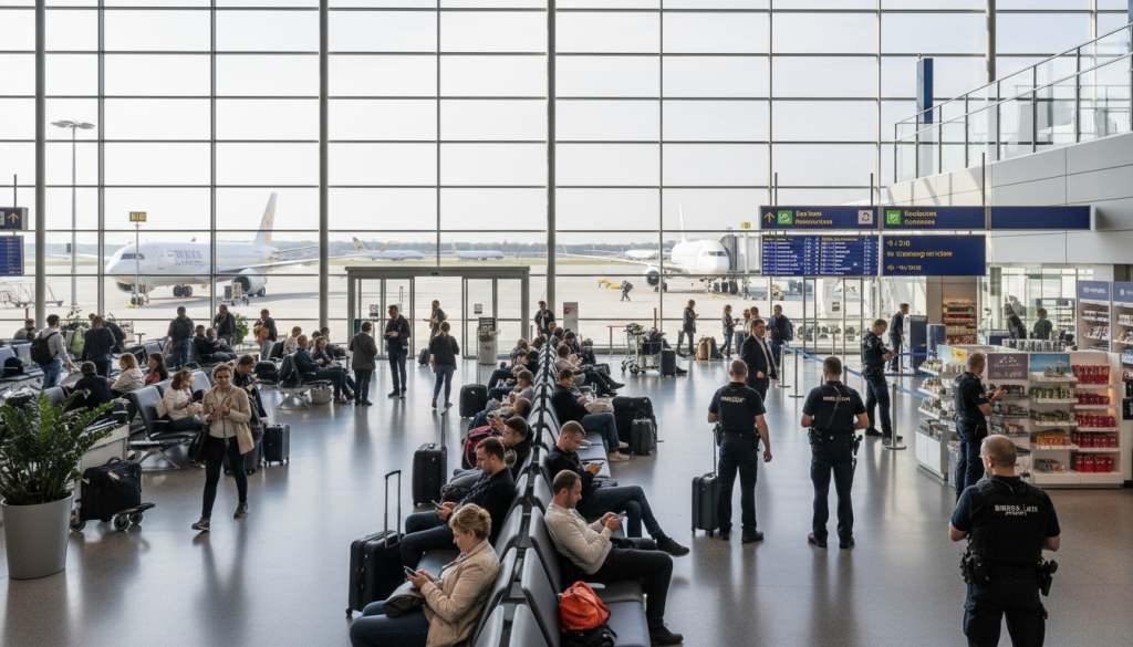 une alerte à la bombe a été déjouée à brussels airport, permettant au terminal de rester ouvert sans nécessité d'évacuation, assurant la sécurité des voyageurs.