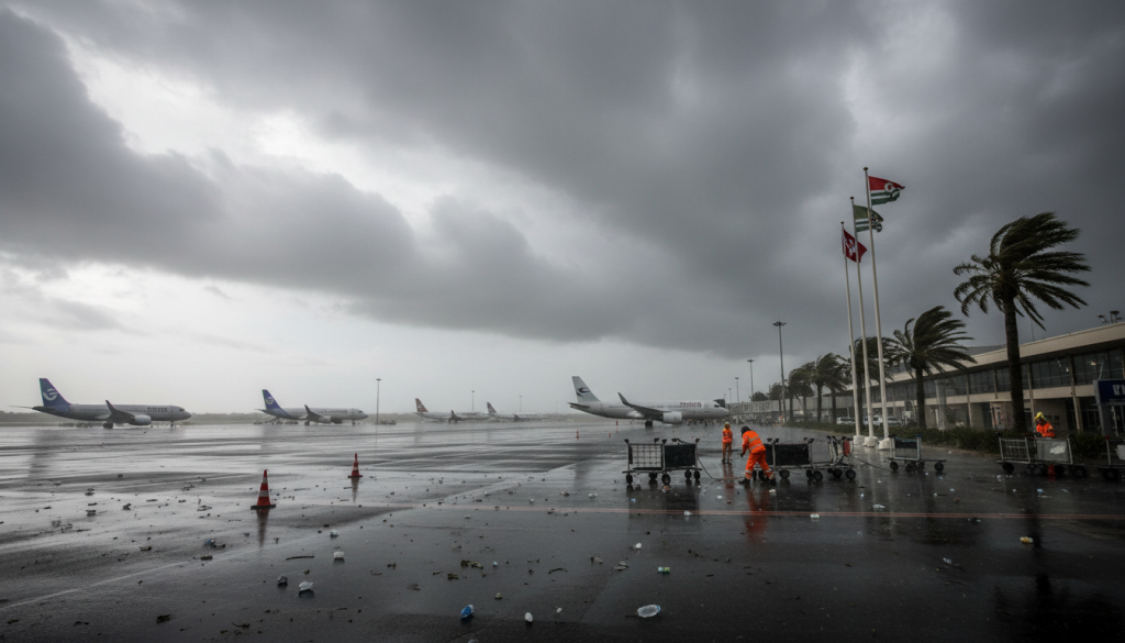 alerte vents violents à l'aéroport de bastia-poretta : tous les vols sont suspendus pour des raisons de sécurité. restez informés des dernières mises à jour avant vos déplacements.