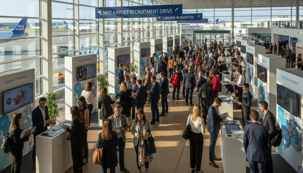 Grande campagne de recrutement à l&rsquo;aéroport de Nice : des centaines d’emplois à pourvoir