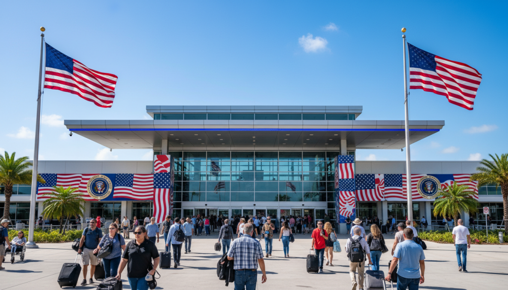 la floride propose de rebaptiser l’aéroport de palm beach en « president trump international airport », suscitant débats et réactions au sein de la communauté locale et nationale.