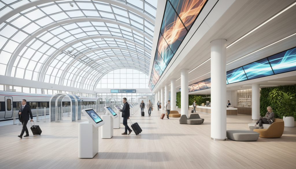découvrez la nouvelle gare eurostar de londres, qui abandonne l'ambiance aéroportuaire pour offrir un enregistrement express en seulement 30 minutes pour un voyage plus rapide et agréable.