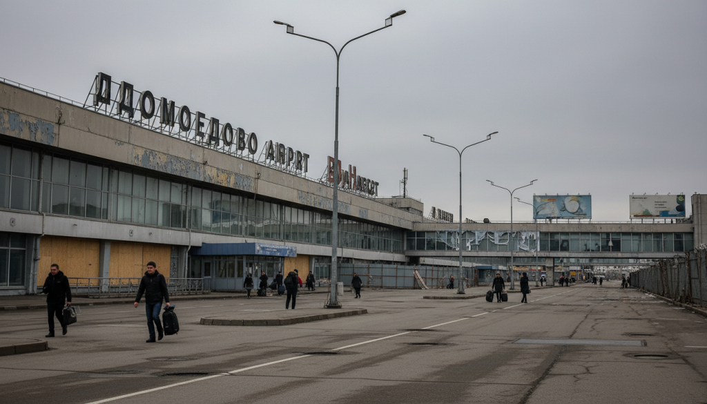 découvrez comment l'aéroport de domodedovo à moscou, nationalisé de force, a été vendu à moitié prix seulement huit mois après, illustrant la gravité de la crise économique russe actuelle.