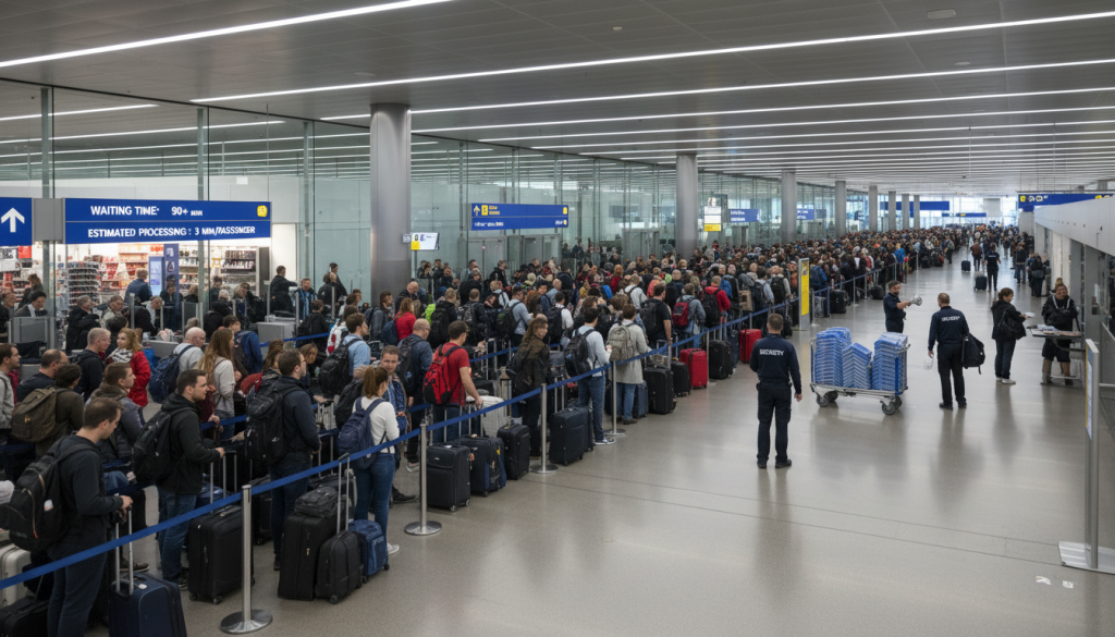 découvrez les nouveaux contrôles européens à l'aéroport qui provoquent des files d'attente interminables et les solutions urgentes nécessaires pour y remédier.