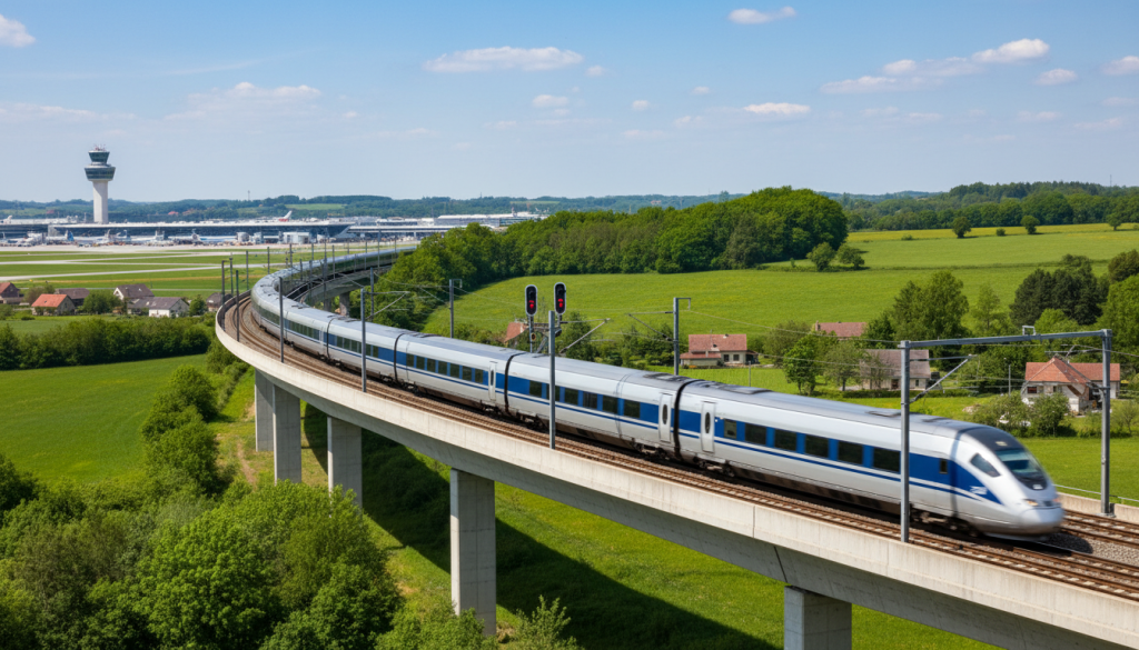 Une nouvelle liaison ferroviaire reliera Brussels Airport à l’Allemagne
