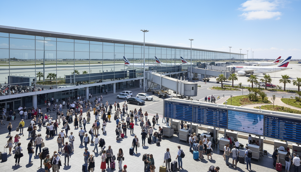 l'aéroport de djerba-zarzis vise une fréquentation record de plus de 2,3 millions de passagers en 2025, avec une croissance annuelle de 6,5 % grâce à son développement et son attractivité.