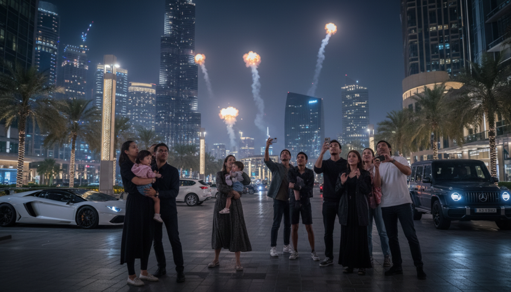 découvrez le récit poignant des touristes témoins de détonations dans la nuit à dubaï, pris au piège dans une situation inattendue.