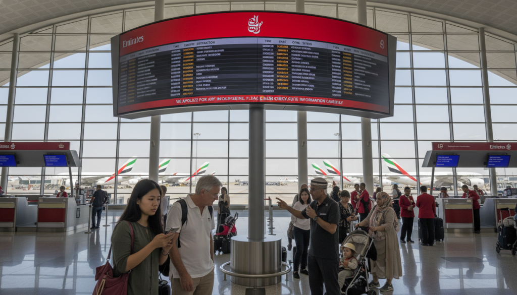 emirates ajuste son planning de vols au départ de dubaï et informe ses voyageurs des modifications pour mieux organiser leurs déplacements.