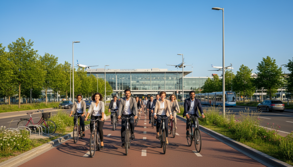 découvrez comment l'essor du vélo devient une tendance croissante chez les employés se rendant à brussels airport, favorisant mobilité durable et bien-être au travail.