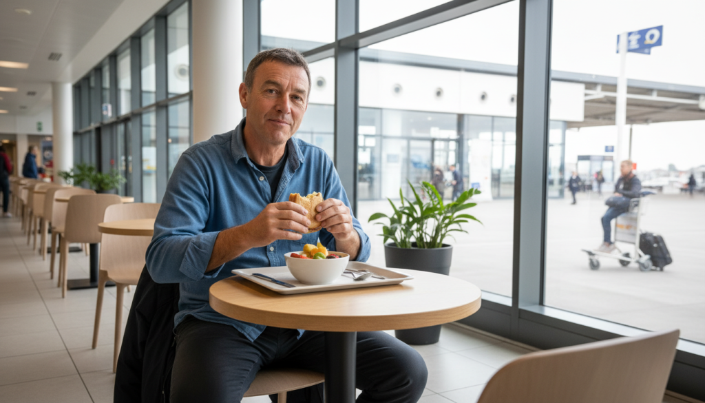 denis chapoul met fin à sa grève de la faim à l'aéroport de bergerac après avoir repris son premier déjeuner solide, marquant une étape importante dans son action.