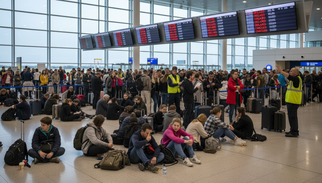 découvrez comment les aéroports belges, et particulièrement celui de charleroi, font face à une crise majeure marquée par des files d'attente interminables, des retards importants et des risques accrus de grèves.
