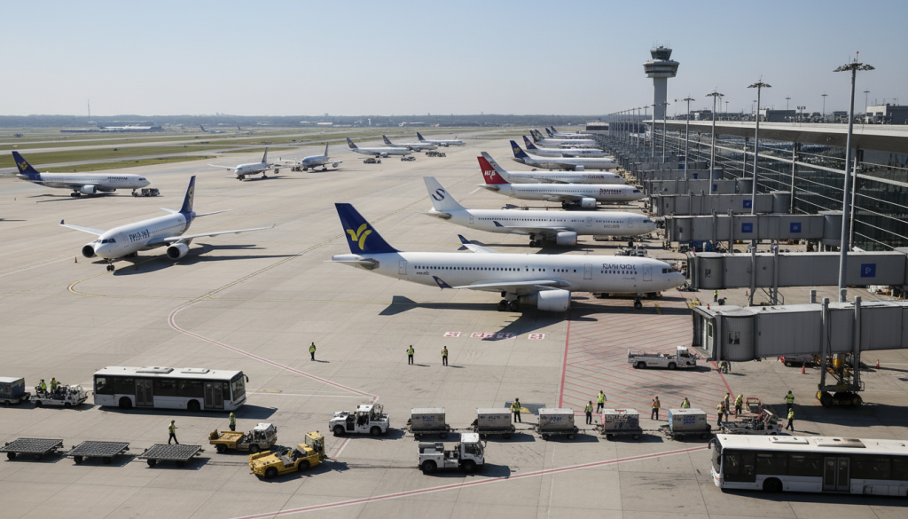 brussels airport annonce que la grève du 12 mai n'entraînera pas l'annulation de la moitié des vols, assurant ainsi une activité quasi normale malgré le mouvement social.