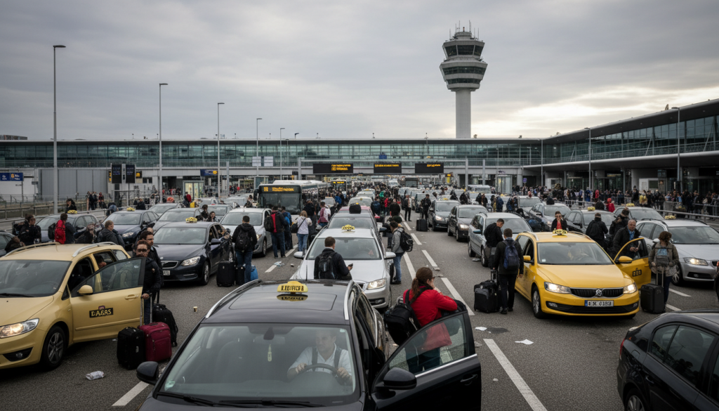 bruxelles airport paralysé : découvrez comment des centaines de passagers sont coincés dans d'interminables embouteillages avant leur décollage, provoquant chaos et retards majeurs.