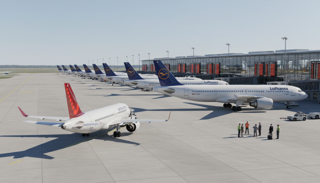 lufthansa annule des milliers de vols pour réduire sa consommation de kérosène. découvrez les conséquences de cette décision sur brussels airlines et les passagers.