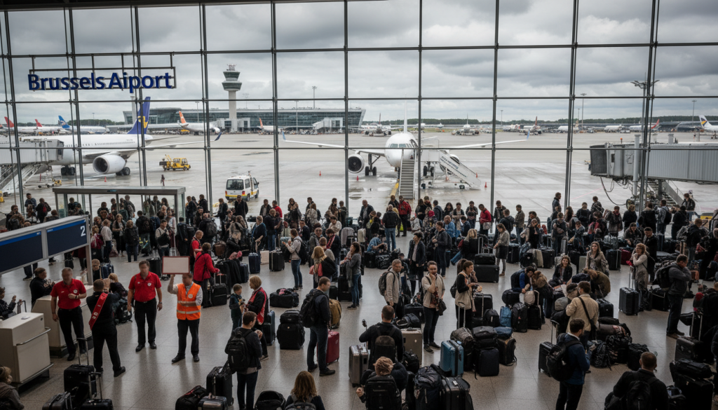 le 12 mai, une manifestation nationale perturbera fortement brussels airport, avec près de la moitié des vols affectés par la grève. préparez-vous aux retards et annulations.