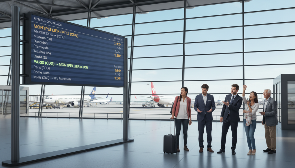 découvrez pourquoi la publicité d'un aéroport promettant un trajet montpellier-paris en moins de 2 heures crée un débat animé.