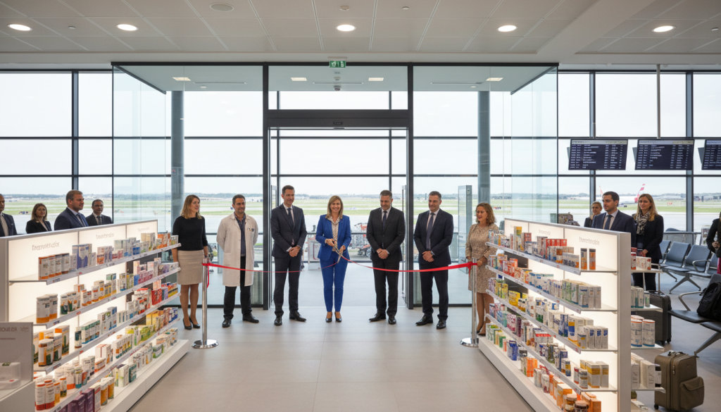 découvrez l'inauguration de la nouvelle pharmacie à l'aéroport de blagnac, offrant un service pratique et accessible aux voyageurs.