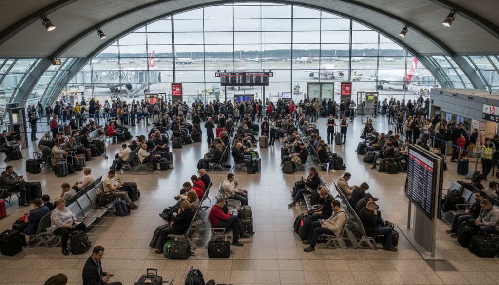 le 12 mai, une grève nationale en belgique entraînera la suppression de 50 % des vols à l'aéroport de bruxelles, impactant fortement les voyageurs.