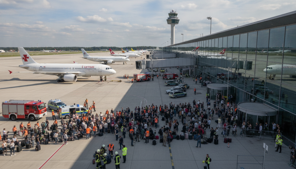Allemagne : L&rsquo;aéroport de Munich paralysé par une mystérieuse odeur de fumée, trafic aérien suspendu