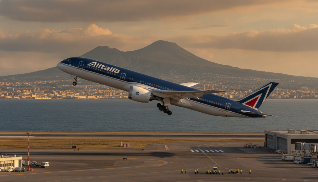 Il y a un an, un Boeing 787 transportant 200 passagers s&rsquo;est vu refuser l&rsquo;atterrissage à l&rsquo;aéroport de Naples : retour sur cet incident surprenant
