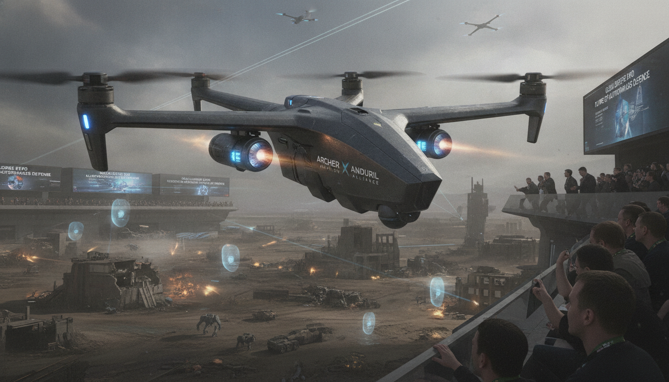 archer aviation connaît une forte progression après avoir dévoilé un drone militaire autonome, fruit d'un partenariat stratégique avec anduril.