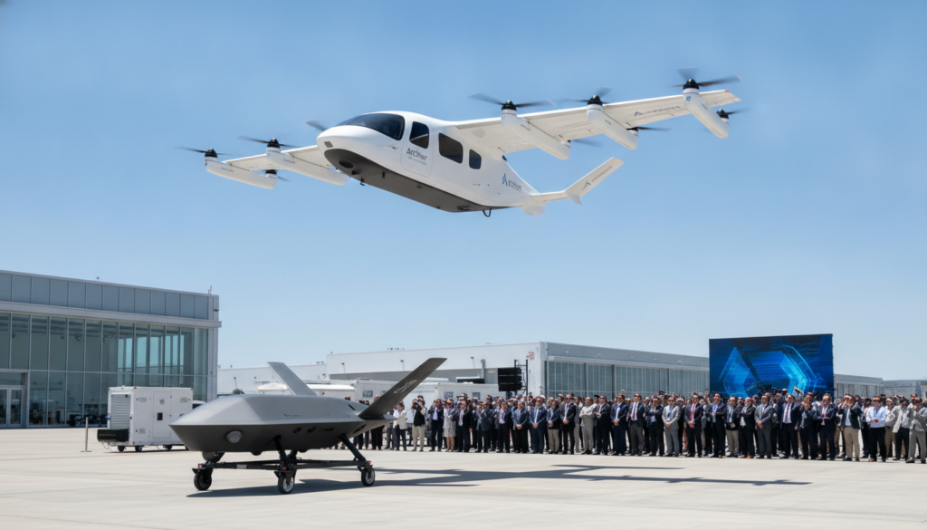 Archer Aviation s&rsquo;envole suite à la présentation d&rsquo;un drone militaire autonome développé en partenariat avec Anduril