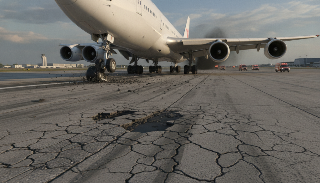 Atterrissage d&rsquo;urgence spectaculaire pour un avion Iberia après l&rsquo;éclatement d&rsquo;un pneu : une frayeur intense à l&rsquo;aéroport