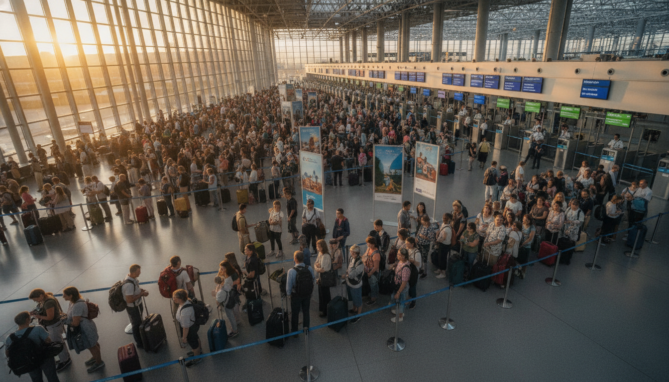 cet été, anticipez des temps d'attente plus longs aux contrôles des passeports dans les aéroports. préparez votre voyage en conséquence pour éviter tout désagrément.