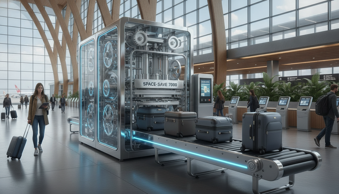 découvrez la machine innovante testée en aéroport qui permet de prévenir les excès de bagages en économisant près de 2 kg de poids, pour des voyages plus légers et sereins.