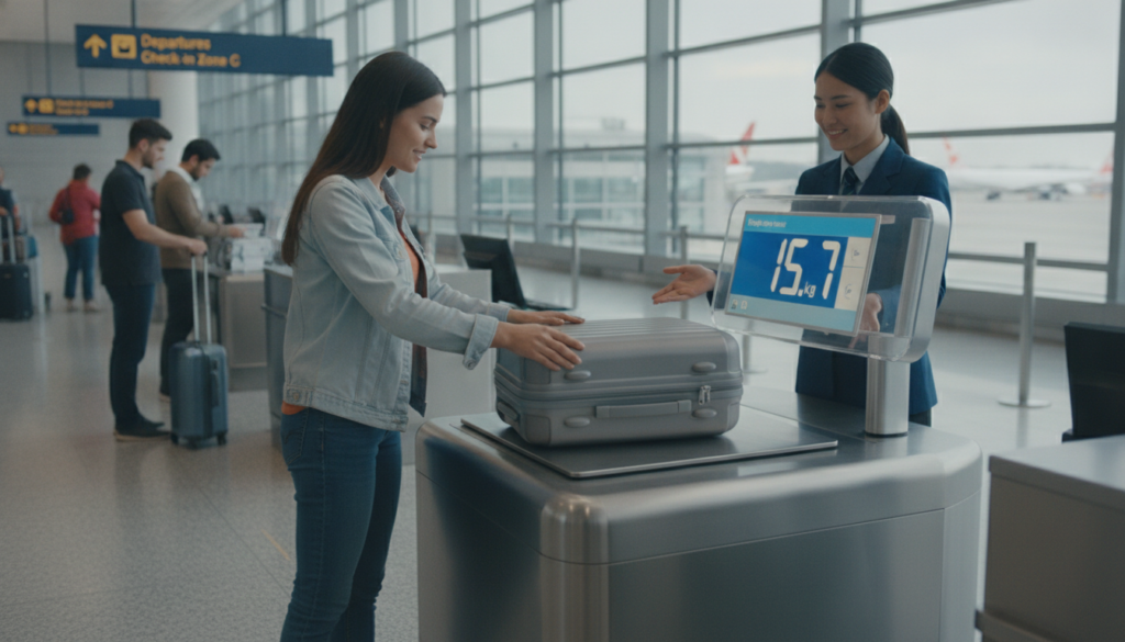 découvrez la machine innovante testée en aéroport qui permet d'économiser près de 2 kg en prévenant les excès de bagages, pour voyager serein et éviter les frais supplémentaires.
