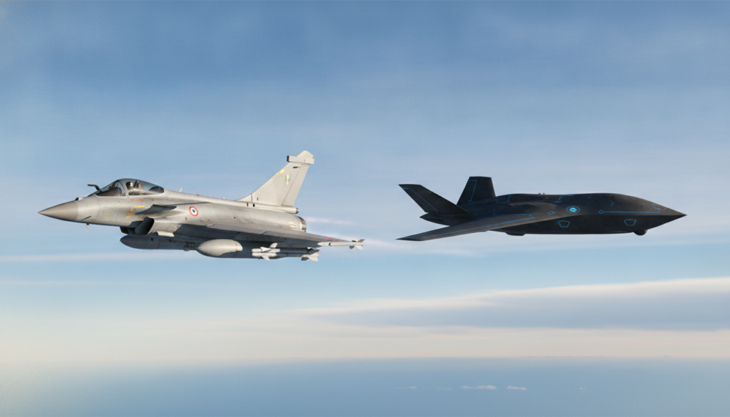 Rafale F4 : un chasseur français repousse les limites en simulant un combat coopératif avec un drone de guerre