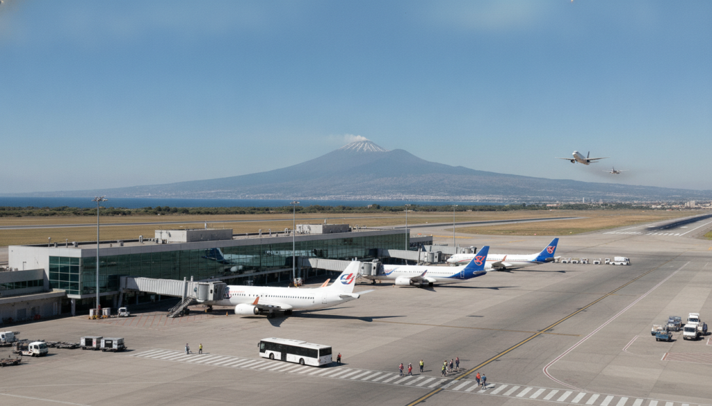 Reprise des vols à l’aéroport de Catane suite à la diminution de l’activité volcanique de l’Etna