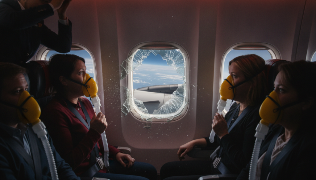 Un passager grièvement blessé après avoir été partiellement aspiré hors d’un avion en plein vol