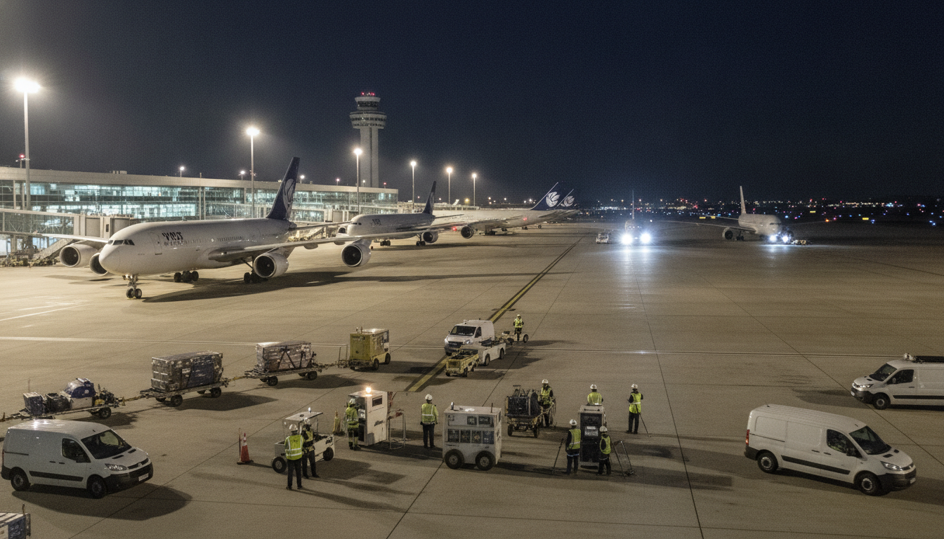 découvrez en vidéo une plongée nocturne exclusive dans les coulisses de l'aéroport, dévoilant les raisons des vols déviés et des retards.