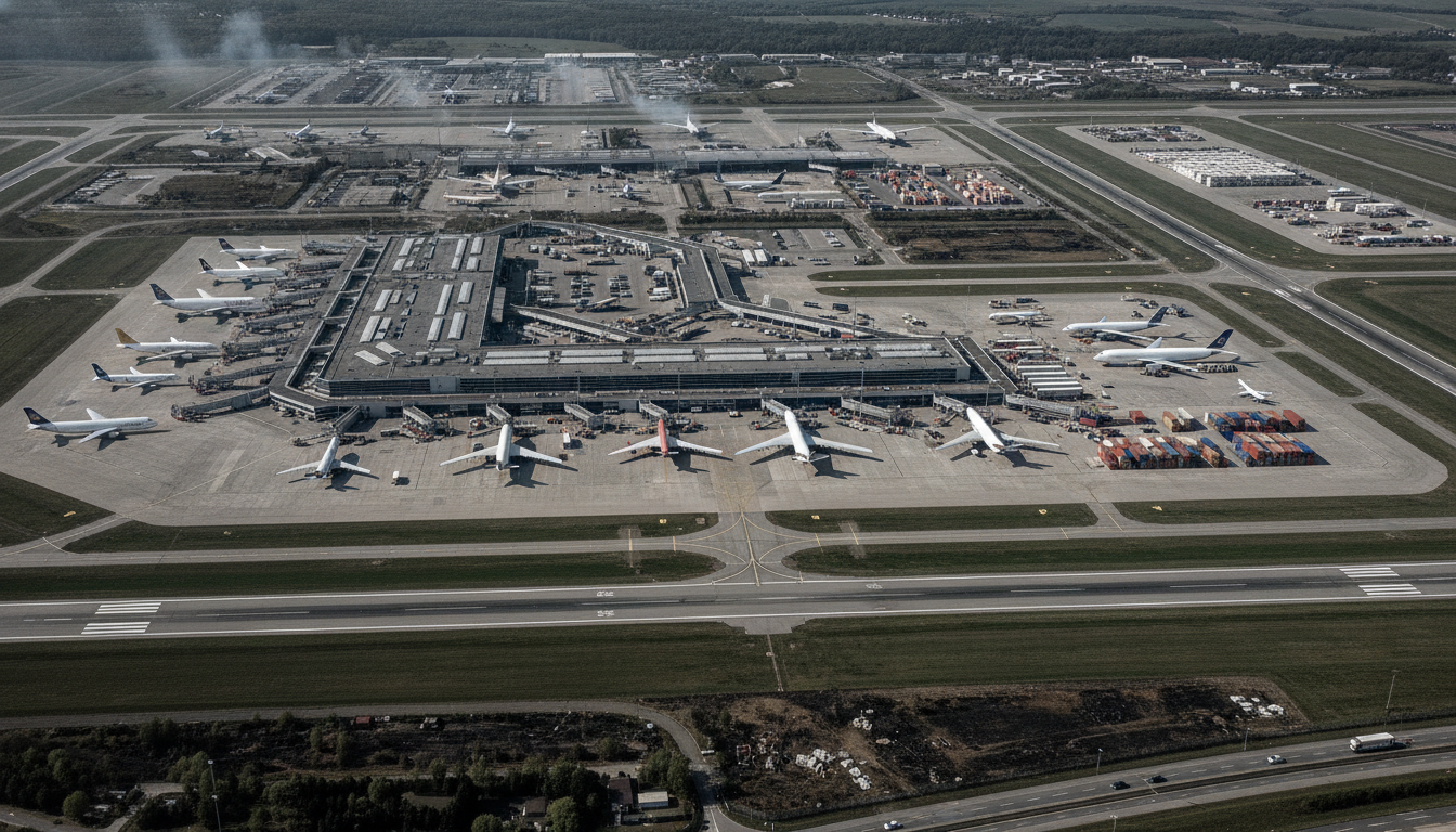 découvrez les raisons des attaques répétées par drones explosifs sur l'aéroport stratégique de leipzig-halle et leur impact sur la sécurité et le trafic aérien.