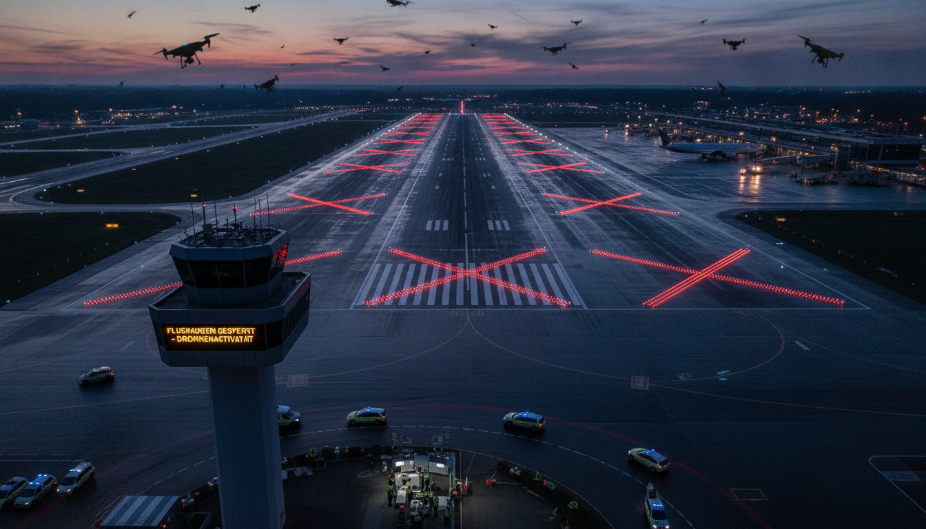 un drone non identifié cause de nouvelles perturbations dans le trafic aérien de l'aéroport de hanovre, seulement une semaine après un incident similaire, suscitant inquiétudes et mesures renforcées.