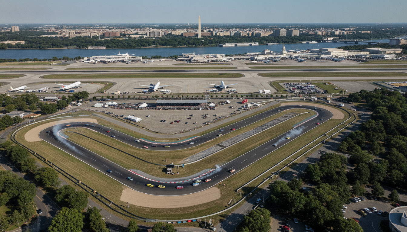 la faa suspend temporairement les vols à l'aéroport de washington en raison du grand prix freedom 250, assurant la sécurité et la gestion optimale de l'événement.