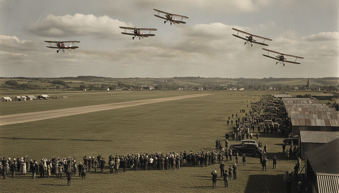 découvrez l'histoire symbolique de la naissance de la patrouille de france à étampes, berceau de cette prestigieuse équipe acrobatique de l'armée de l'air française.