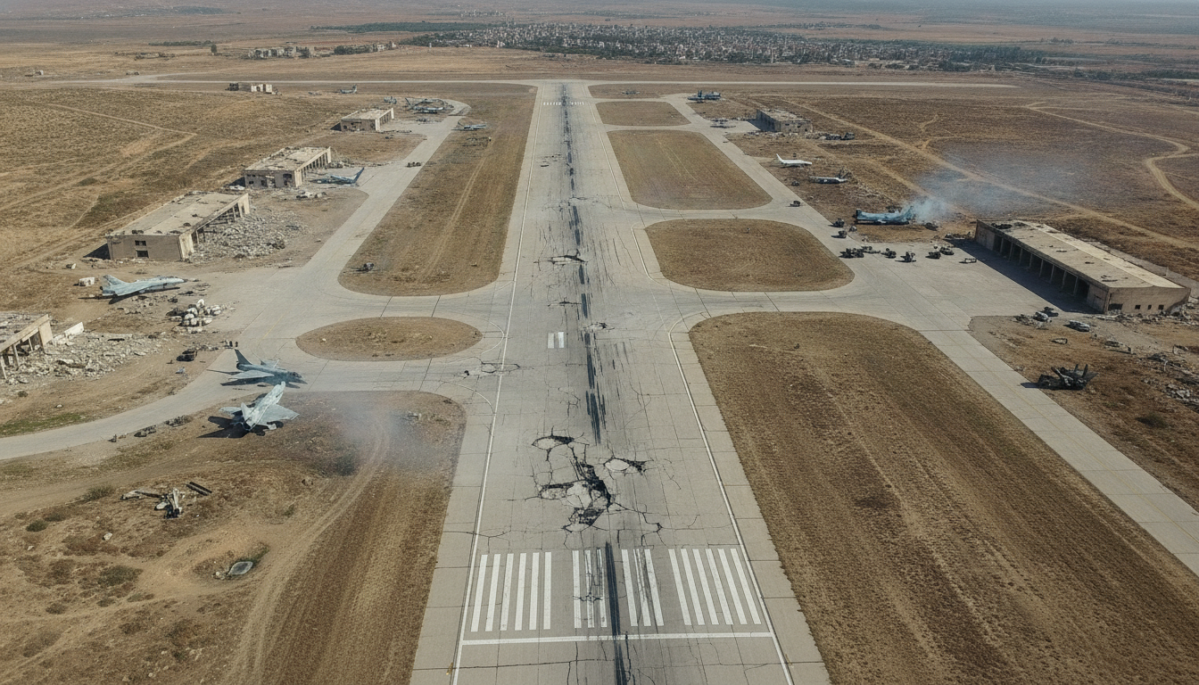la syrie accuse israël d'avoir mené une attaque contre un aéroport militaire dans le nord-ouest, intensifiant les tensions dans la région.