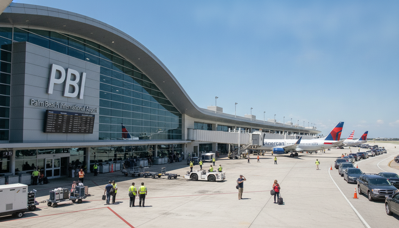l'aéroport de palm beach, récemment renommé en hommage à donald trump, suscite la confusion chez les voyageurs en raison de son nouveau code aérien.