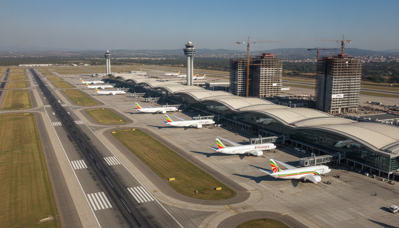 découvrez comment le méga-aéroport éthiopien illustre la rivalité stratégique sino-américaine en afrique, un enjeu clé pour l'influence économique et géopolitique sur le continent.