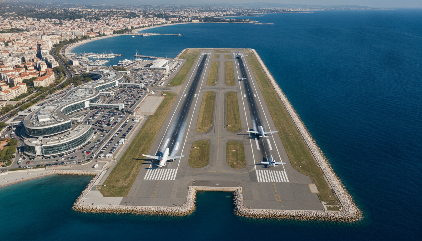 découvrez l'aéroport de nice, le deuxième plus grand de france après paris, un hub central et dynamique du sud, idéal pour vos voyages nationaux et internationaux.