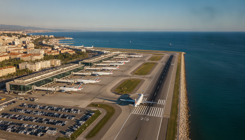 découvrez l'aéroport de nice, le deuxième plus grand de france après paris, un hub majeur du sud offrant des connexions internationales et un accès privilégié à la côte d'azur.