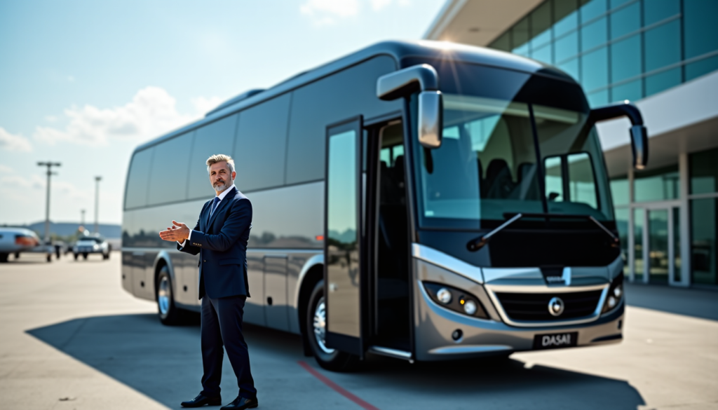 Comment réserver un autocar avec chauffeur pour un transfert aéroport ?