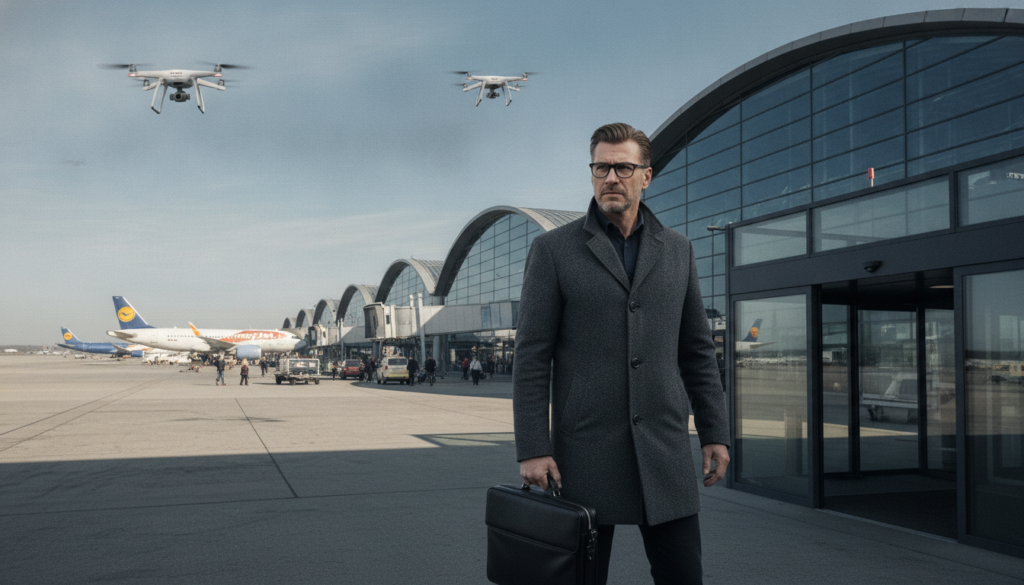un agent du renseignement russe est accusé de préparer une attaque par drone à l'aéroport de leipzig, suscitant des inquiétudes sécuritaires majeures.