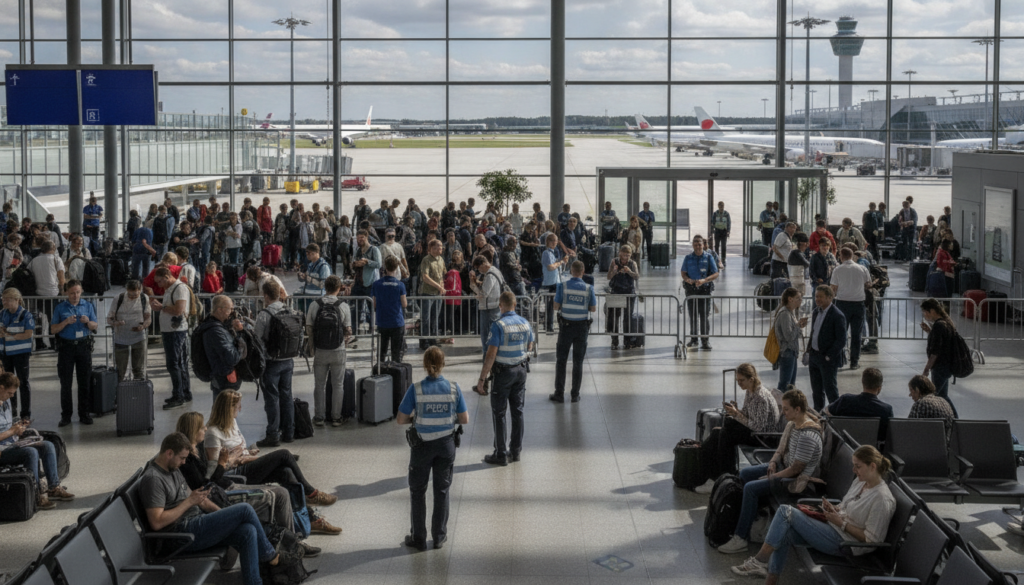 alerte de sécurité à l'aéroport de berlin : évacuation d'un terminal en cours, les passagers sont bloqués depuis deux heures. suivez les dernières informations et conseils pour voyager en toute sécurité.